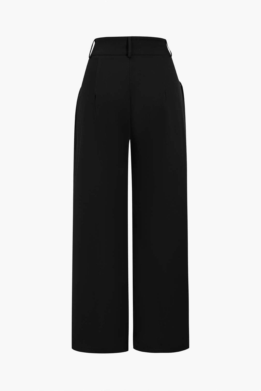 Pantalon ample noir avec poches latérales étoile