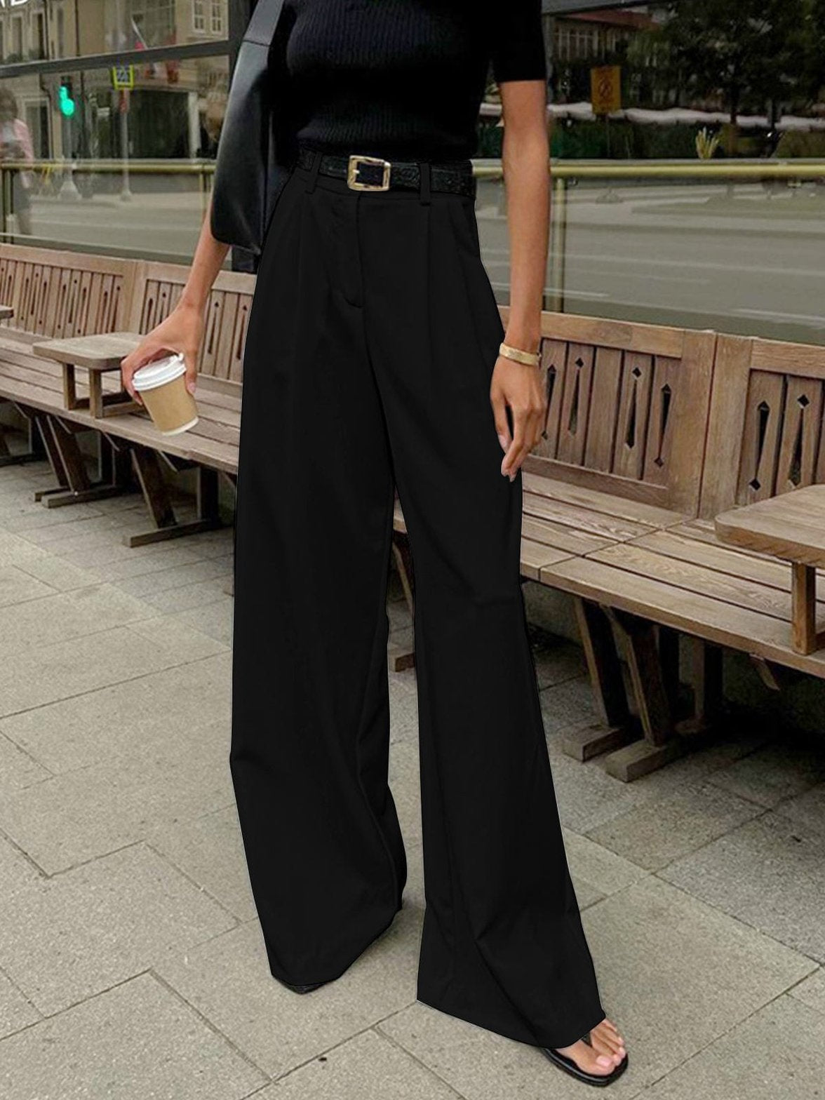 Pantalon élégant blanc fluide nuage