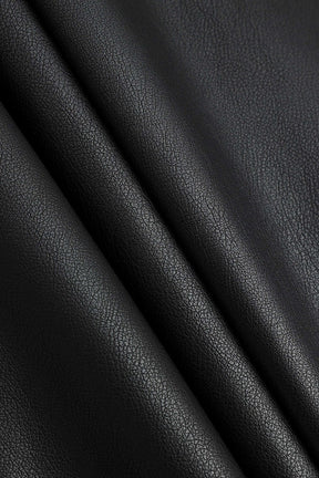 Pantalon palazzo noir effet cuir vue ensemble vent