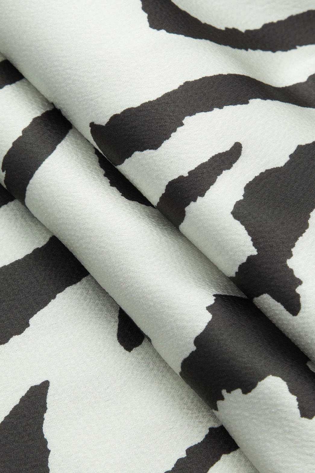Pantalon palazzo imprimé zébré vue portée vent