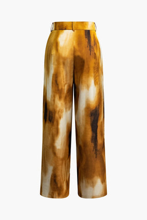 Pantalon ample motif dégradé lumière