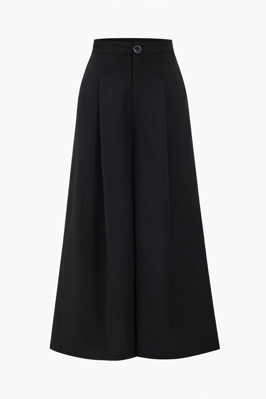 Pantalon plissé noir élégant vue de face - Harmonie