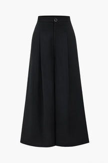 Pantalon plissé noir élégant vue de face - Harmonie