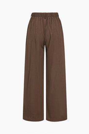 Pantalon plissé vue de côté sunshine