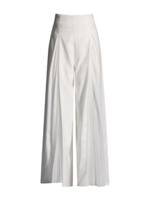 Pantalon voile blanc étoile
