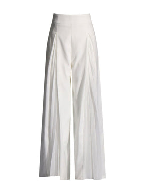 Pantalon voile blanc étoile