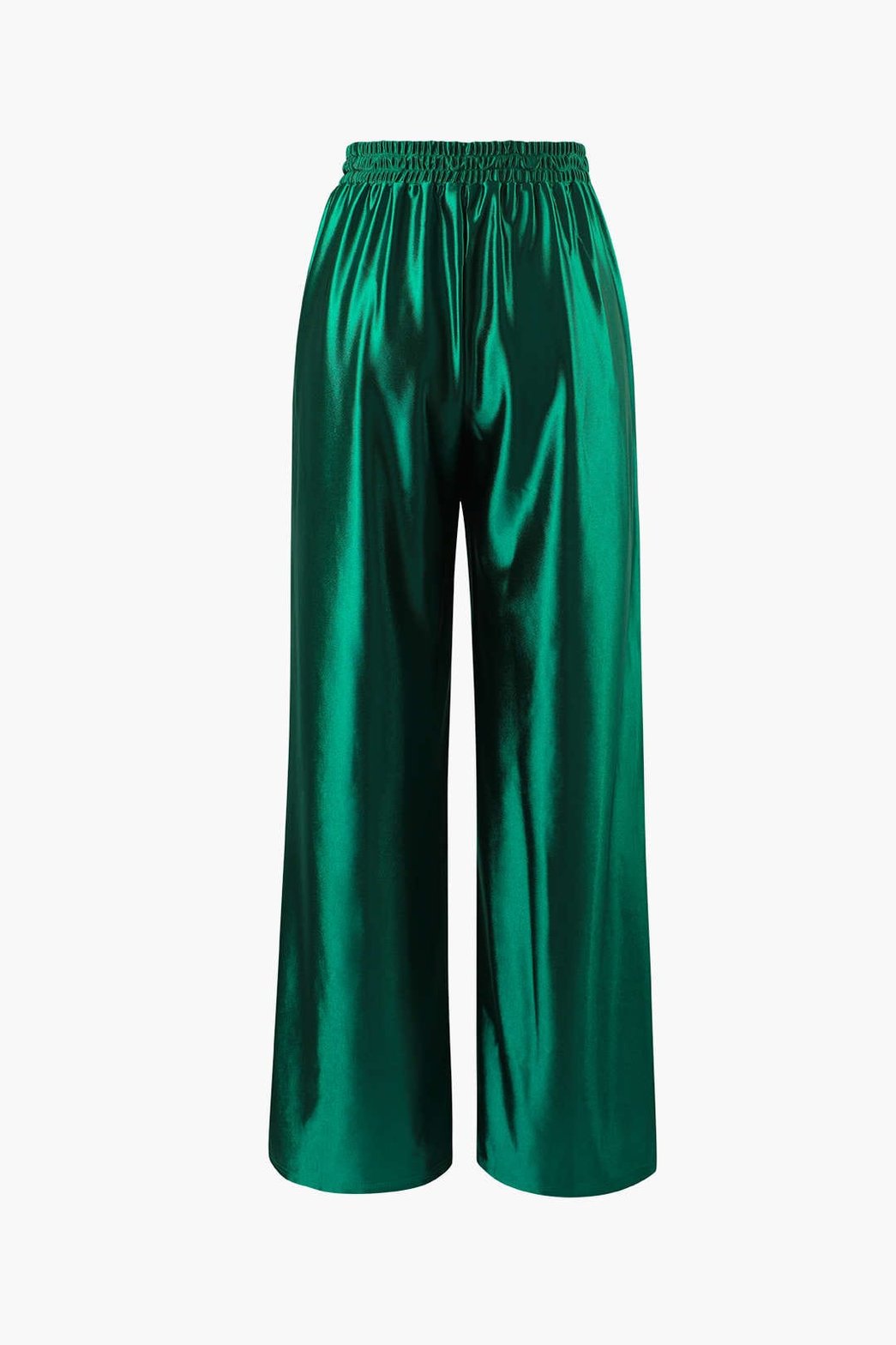 Pantalon fluide satiné taille élastique - Crystal