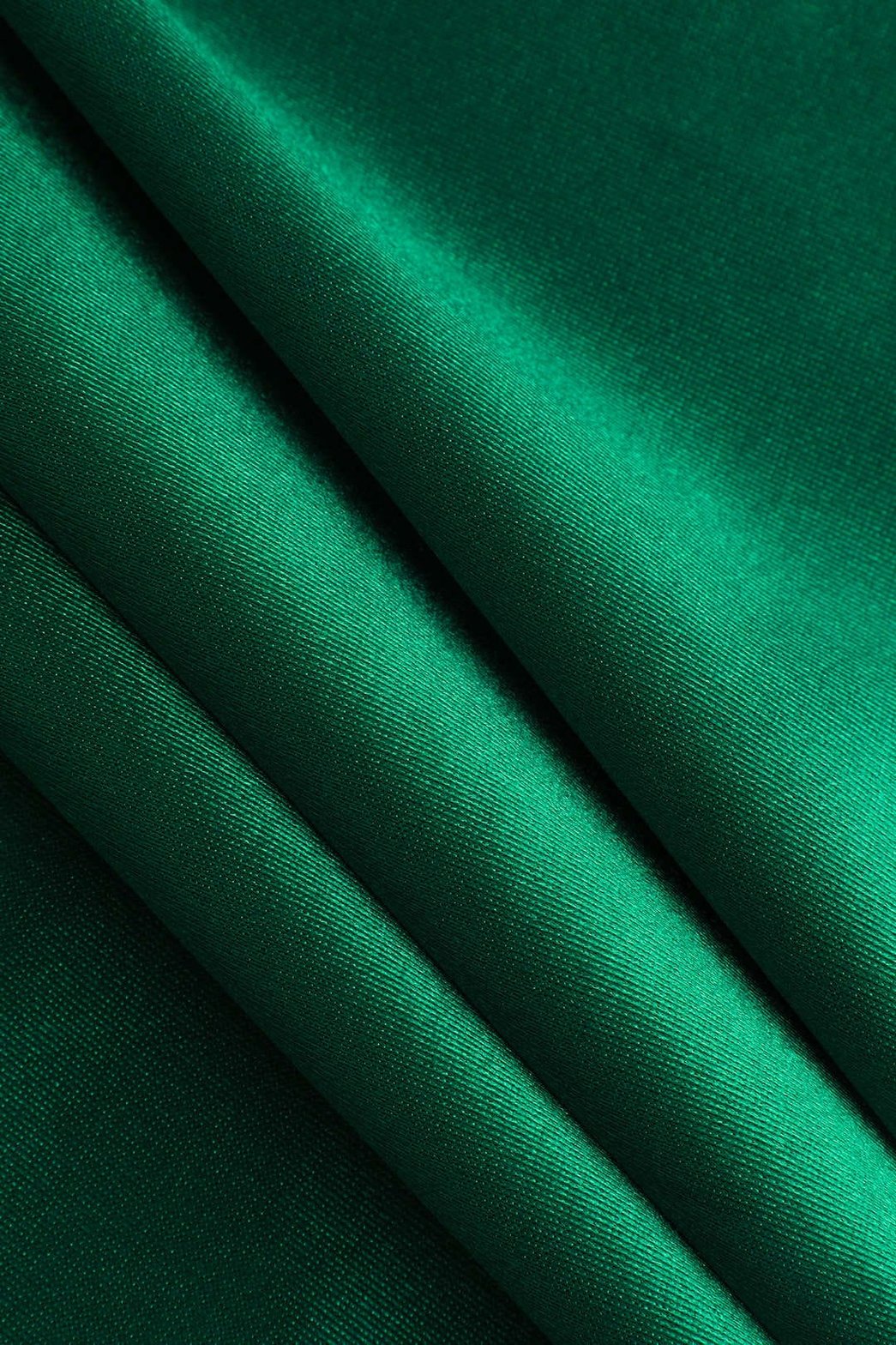 Vue arrière pantalon large satiné - Opale