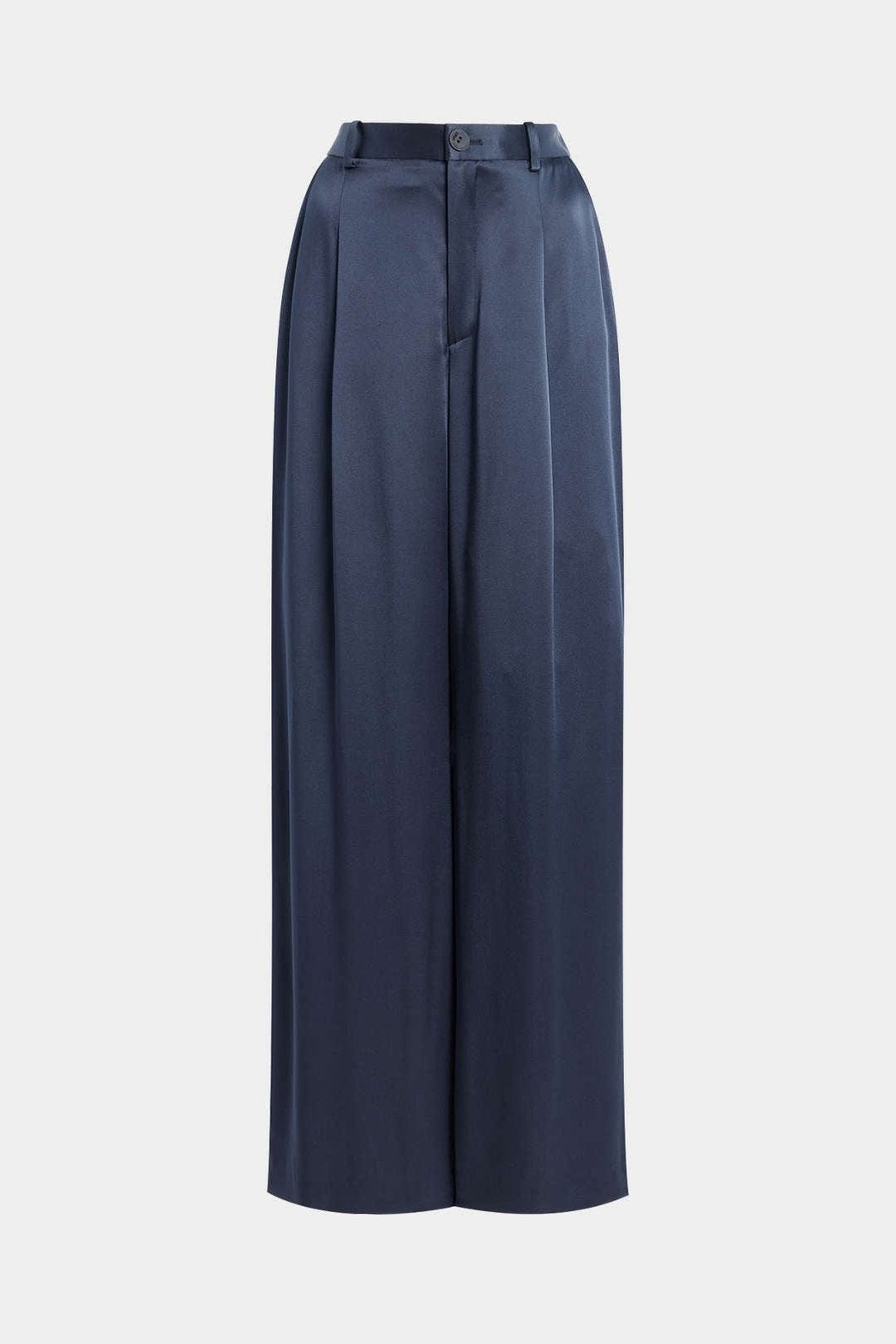 Pantalon satiné plissé vue de dos fluidité