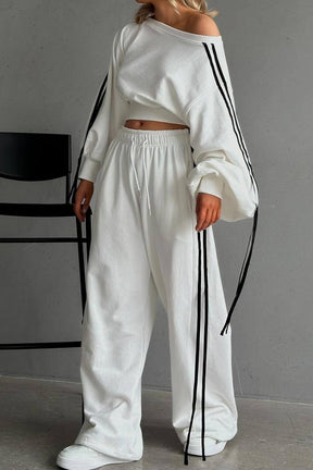 Pantalon moderne à bandes sportives énergie