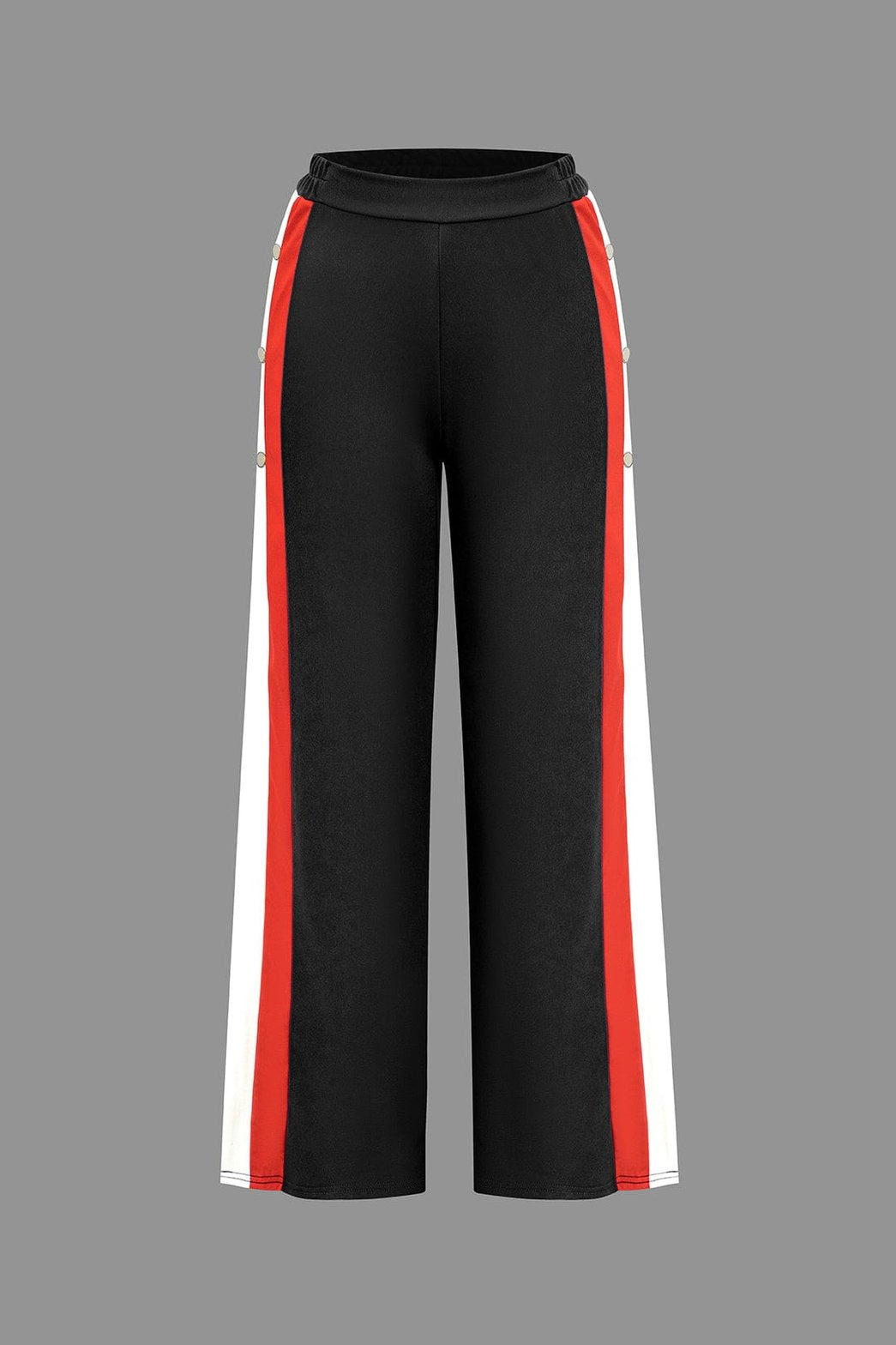 Pantalon sport à bandes contrastées lune