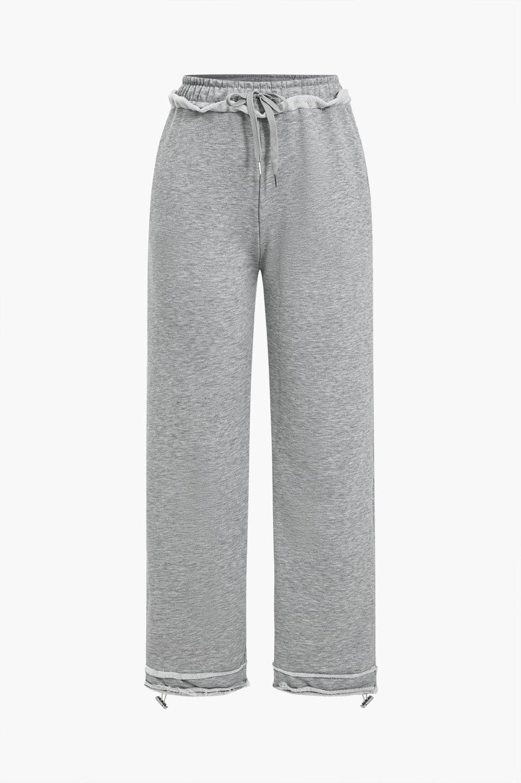 Pantalon large gris décontracté harmonie