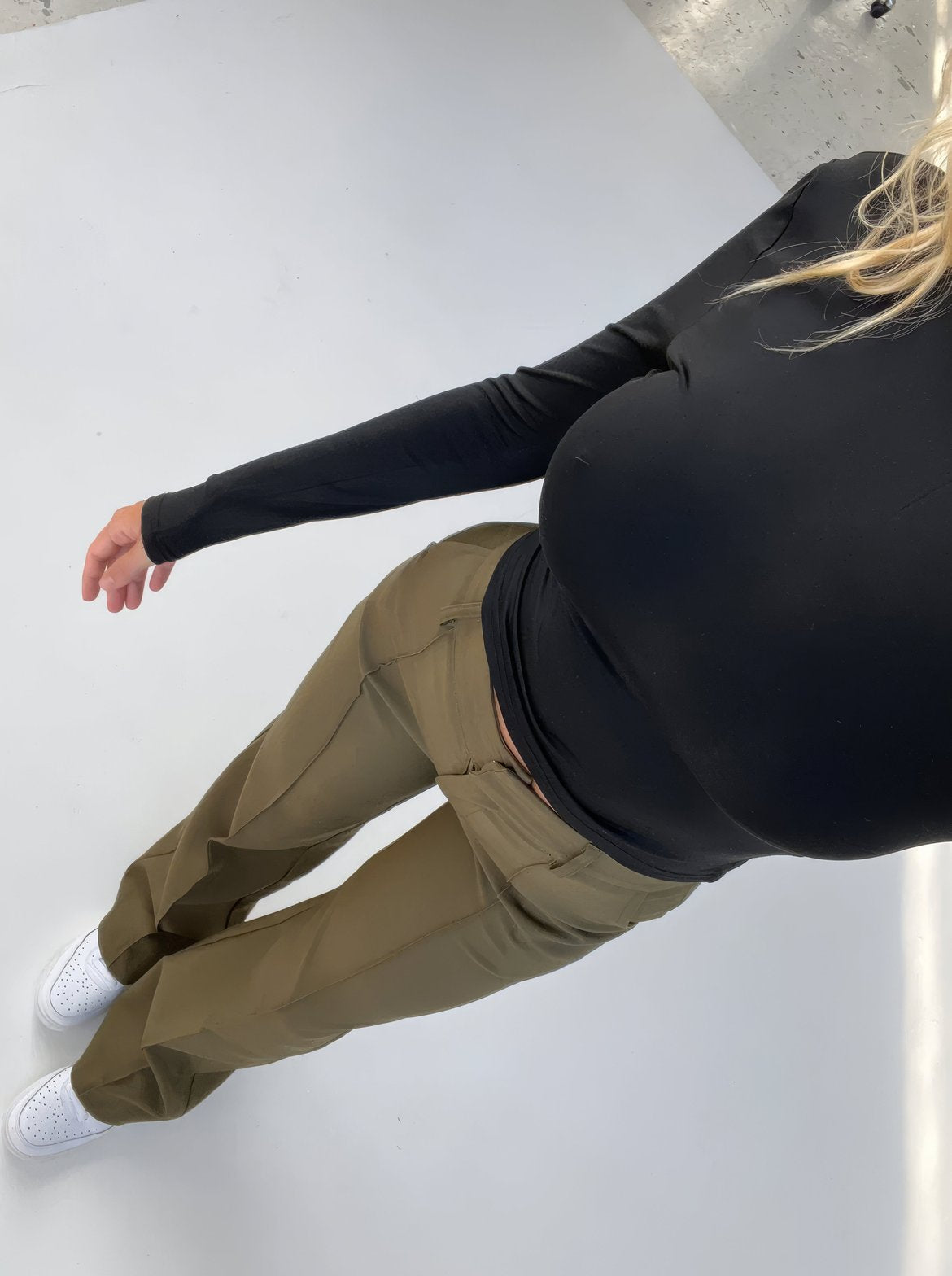Pantalon Large Taille Haute Élégant