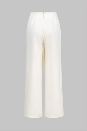 Pantalon élégant coupe ample élégance