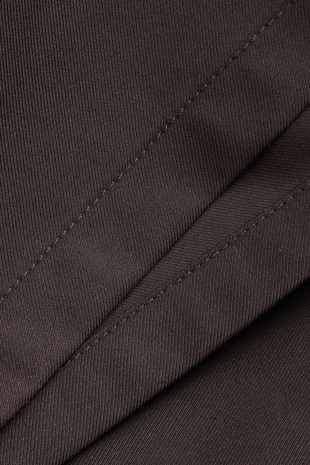 Pantalon large asymétrique marron vue portée nuage
