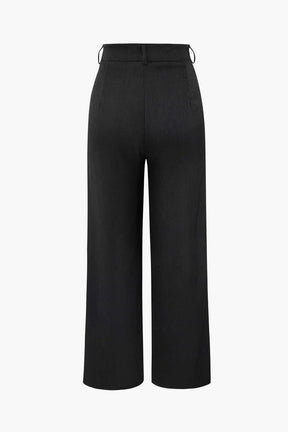 Pantalon business femme noir étoile