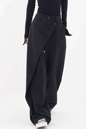 Pantalon tailleur noir élégant harmonie