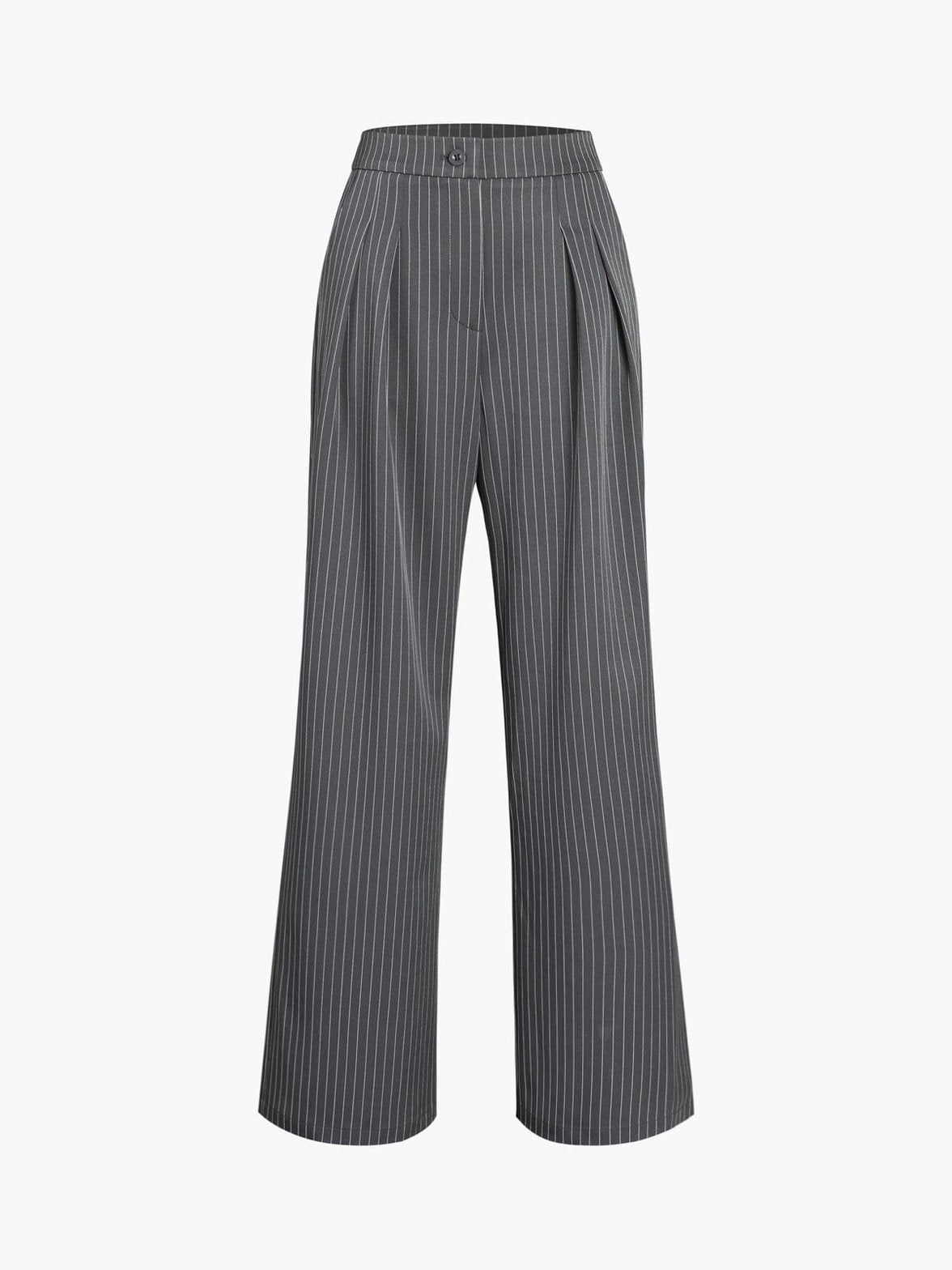 Pantalon tailleur large tendance zen