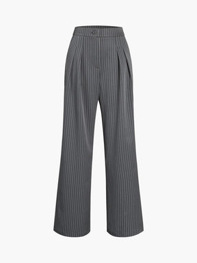 Pantalon tailleur large tendance zen