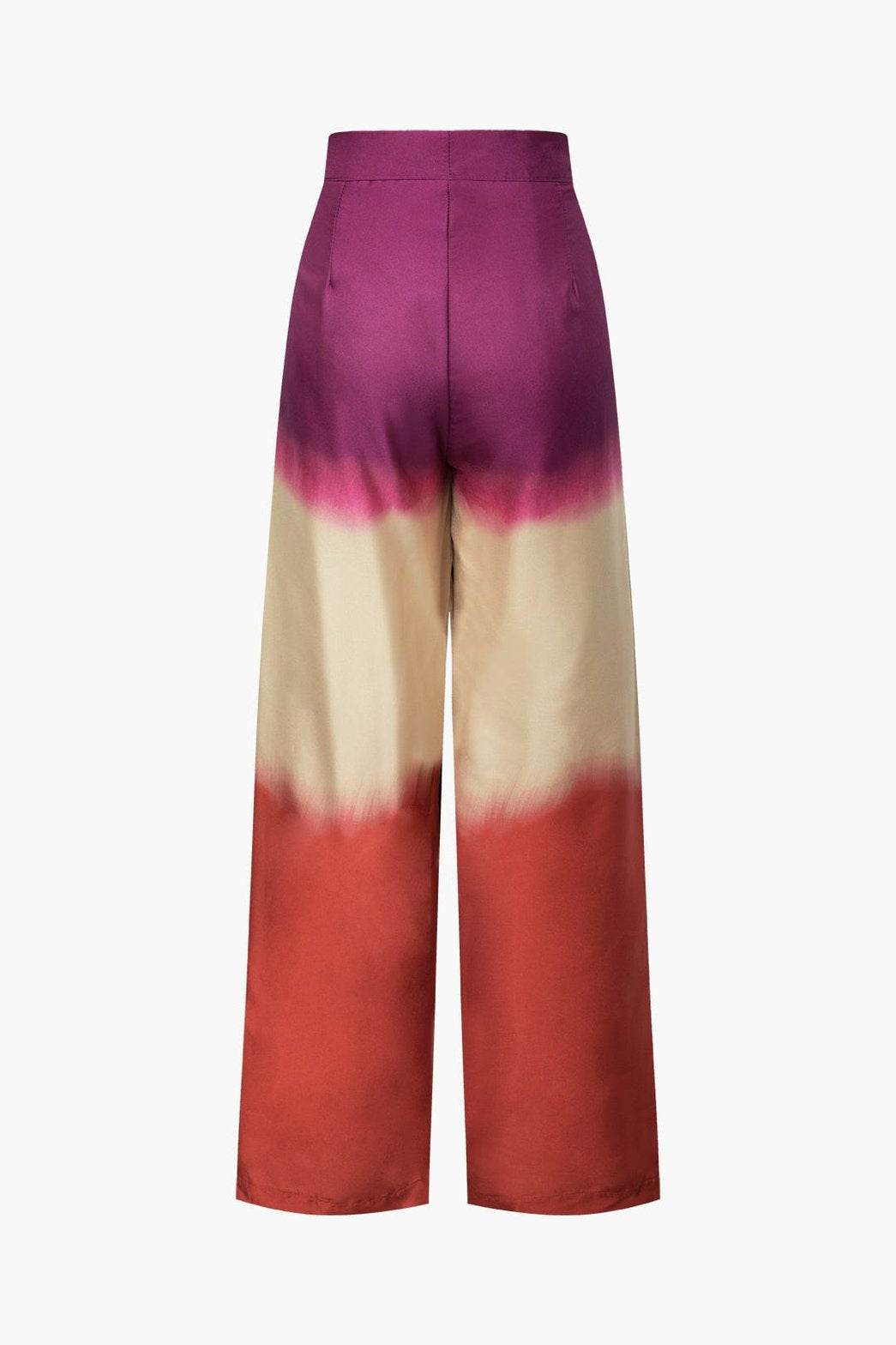 Pantalon large dégradé tricolore harmonie