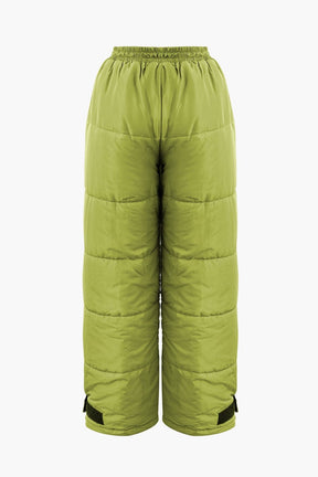Pantalon matelassé terracotta vue tissu pluie