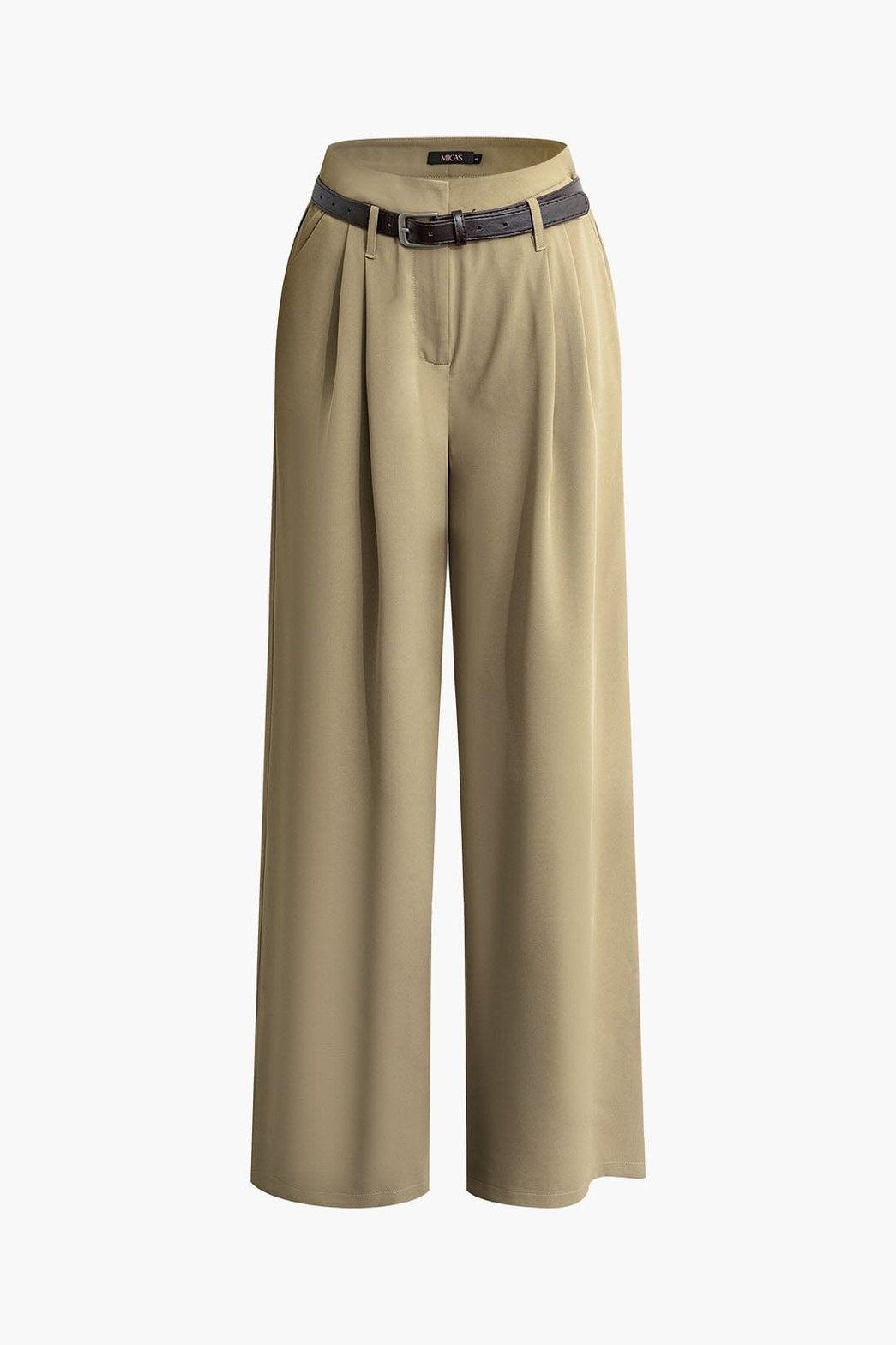 Pantalon large à plis douceur