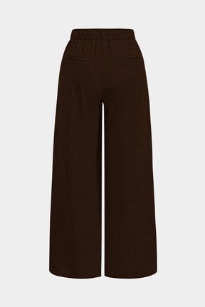 Pantalon plissé confortable gris rosée