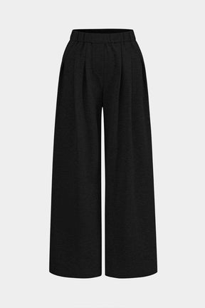 Pantalon ample décontracté gris vent