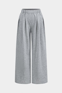 Pantalon palazzo gris clair élégant soleil
