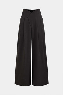 Pantalon large taille haute nuage
