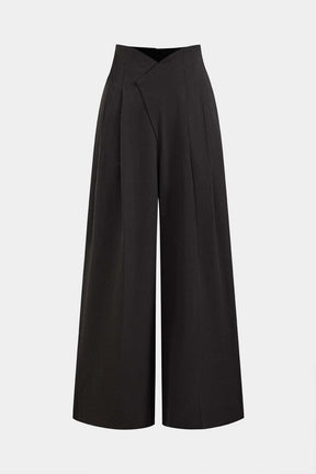Pantalon large taille haute nuage