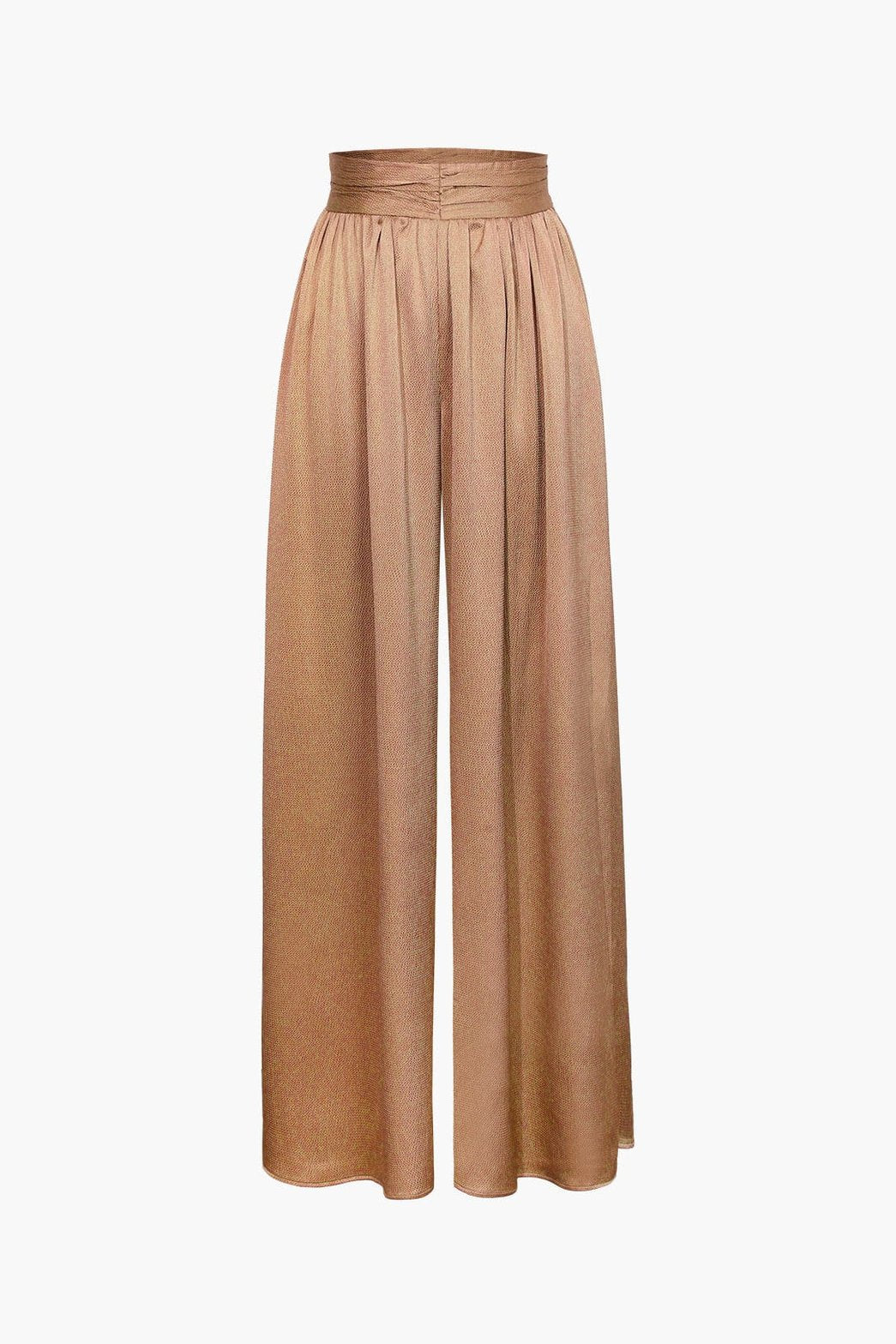 Pantalon taille haute en satin noir - liberté
