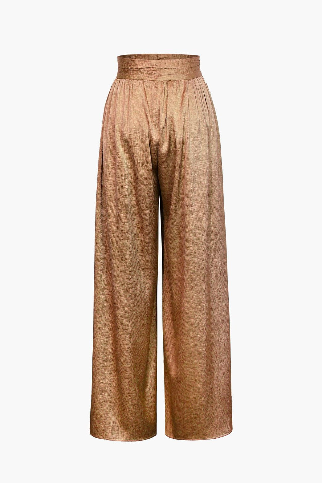 Pantalon palazzo noir porté - élégance