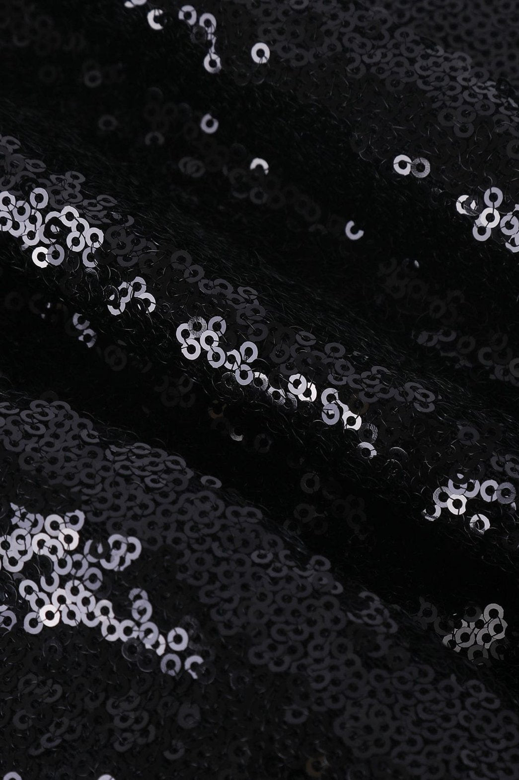 Pantalon à paillettes noir détail jade