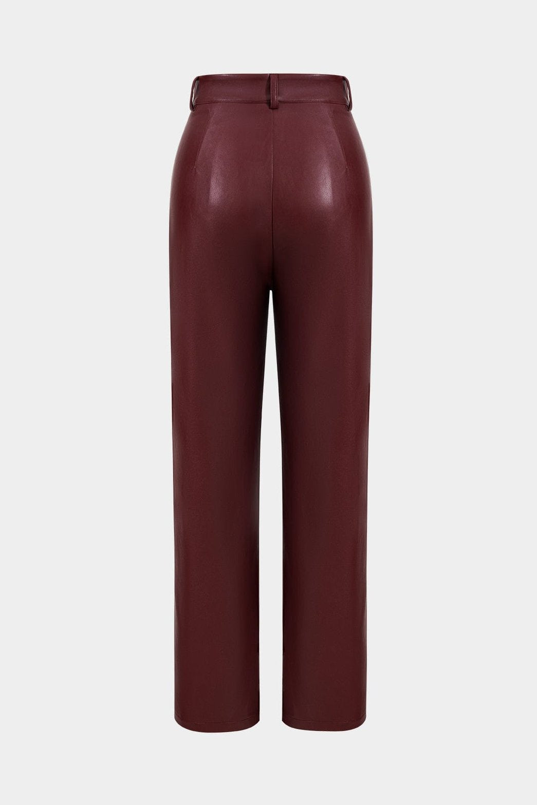 Vue de dos du pantalon en simili cuir bicolore étoile