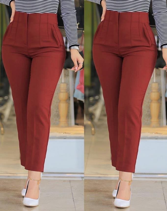 Pantalon élégant noir harmonie