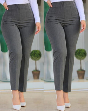 Pantalon féminin taille haute grâce