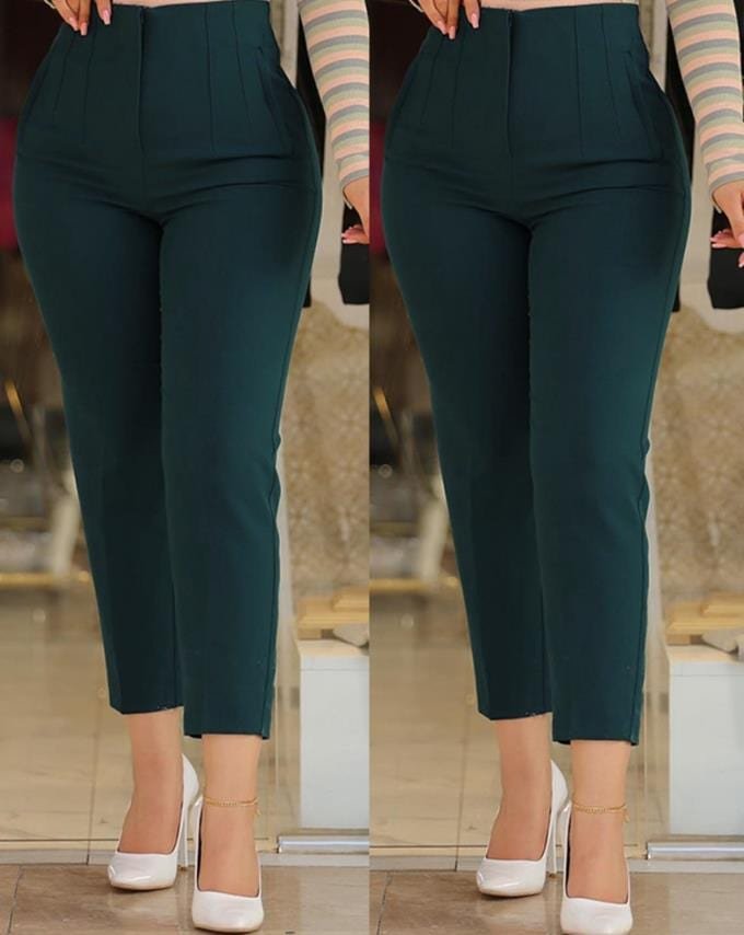 Pantalon habillé coupe droite zen