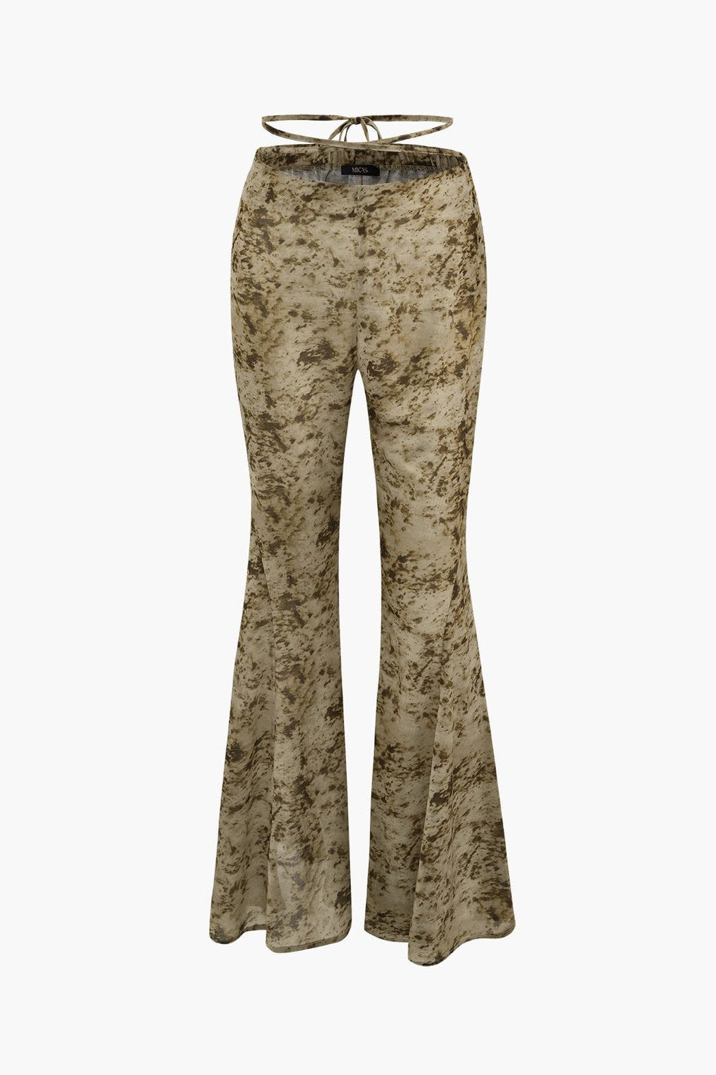 Pantalon évasé tie-dye vue de dos luna