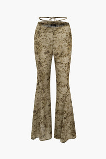 Pantalon évasé tie-dye vue de dos luna