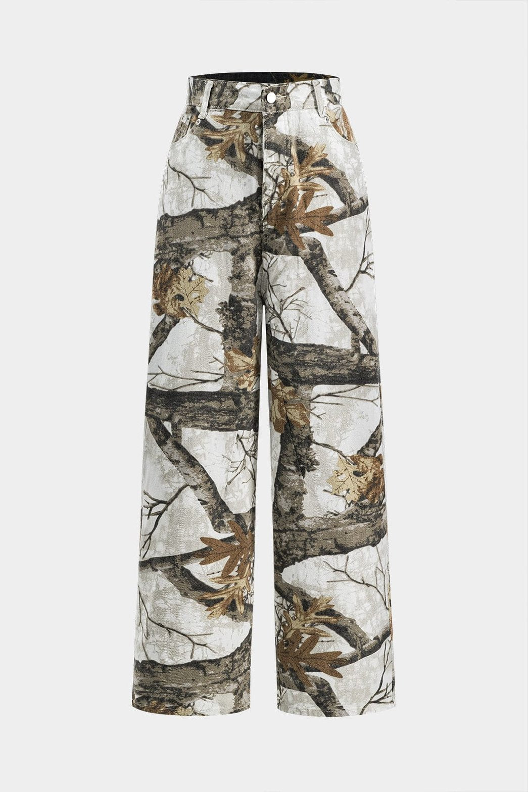 Pantalon large motif nature vue taille zen