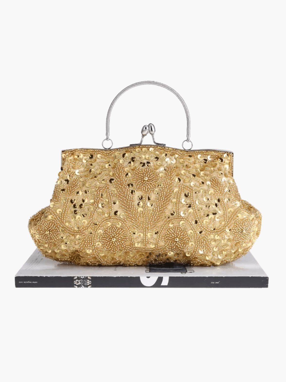 Pochette cérémonie dorée lumière