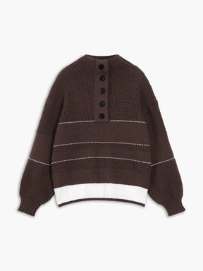 Pull tricoté blanc casual simplicité