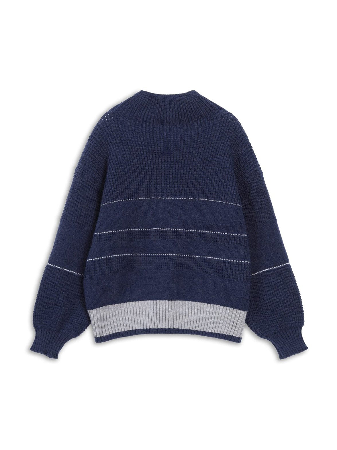 Pull blanc rayé décontracté fraîcheur