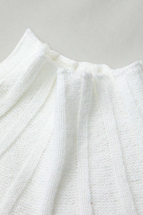 Pull blanc manches longues style