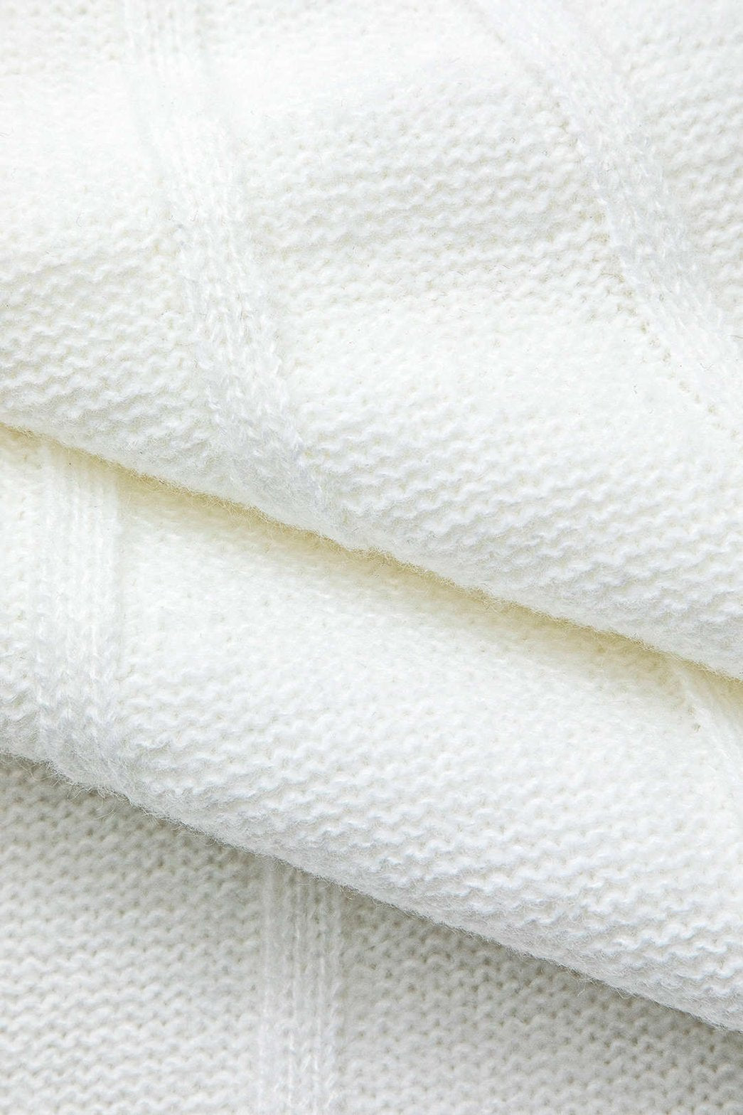 Pull blanc ajusté harmonie