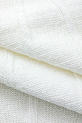 Pull blanc ajusté harmonie
