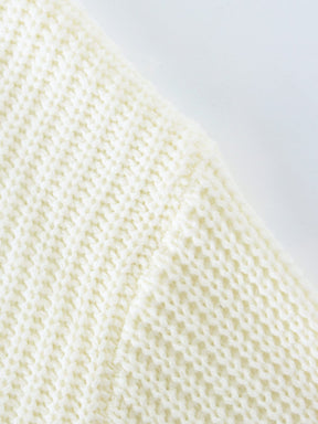 Pull blanc chaud oversize océan