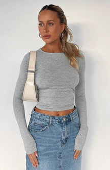 Pull maille fine porté glamour