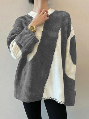 Pull moderne noir et blanc sérénité